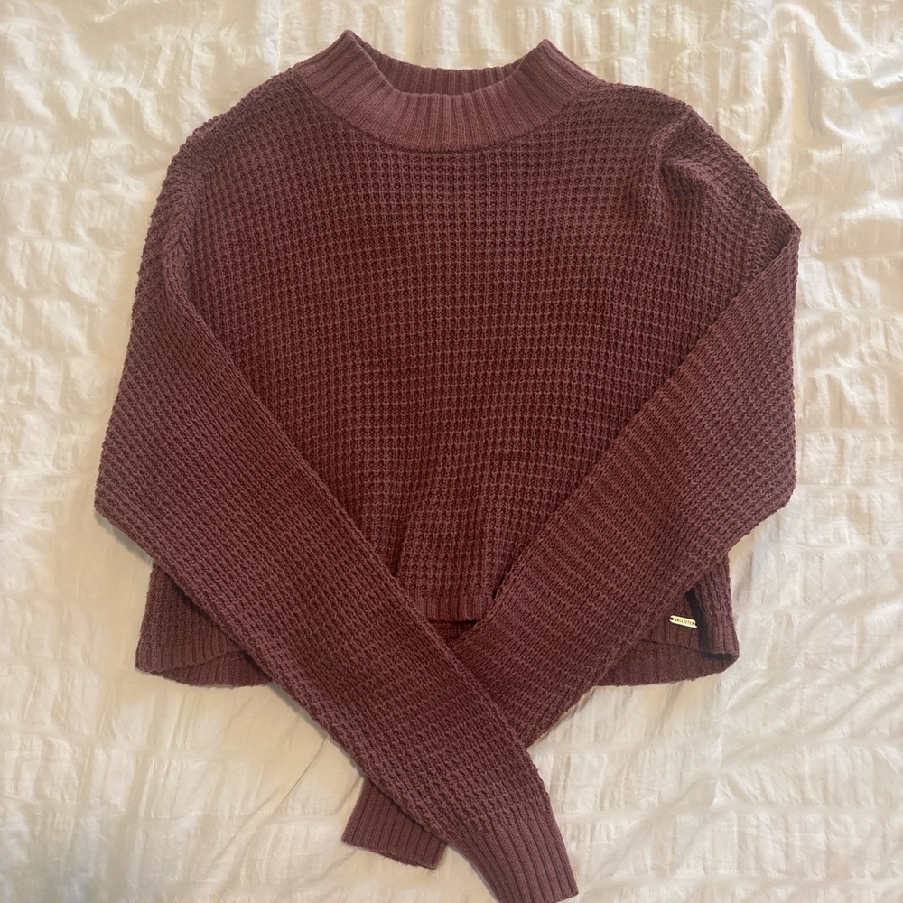 Hollister Dark Red/Purple Knit Sweater